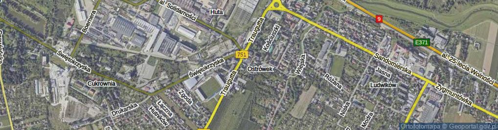 Zdjęcie satelitarne Moniuszki Stanisława ul.